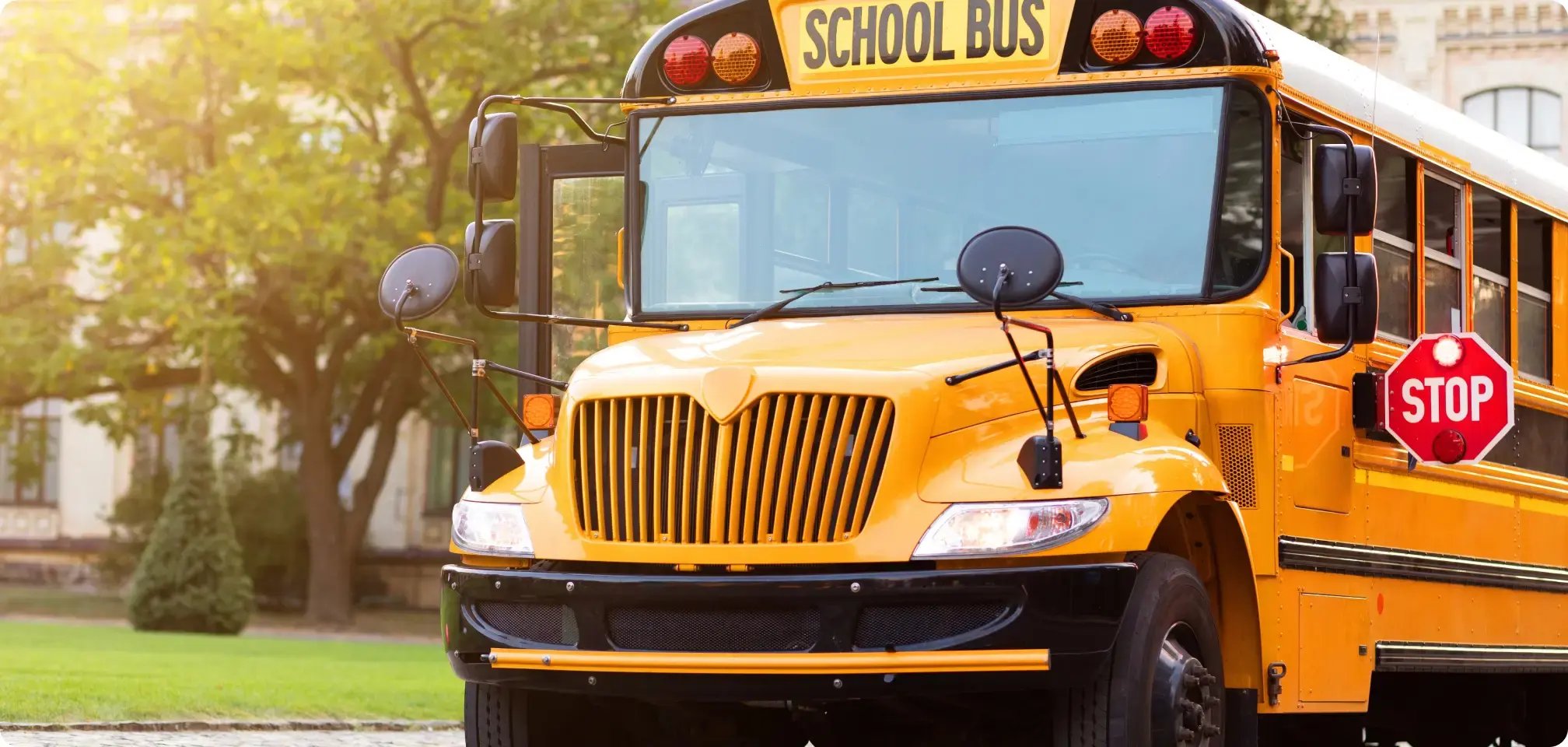 students on a school bus