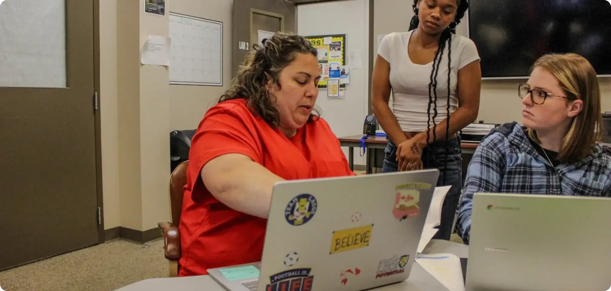 Career prep classroom assistance for students needing support