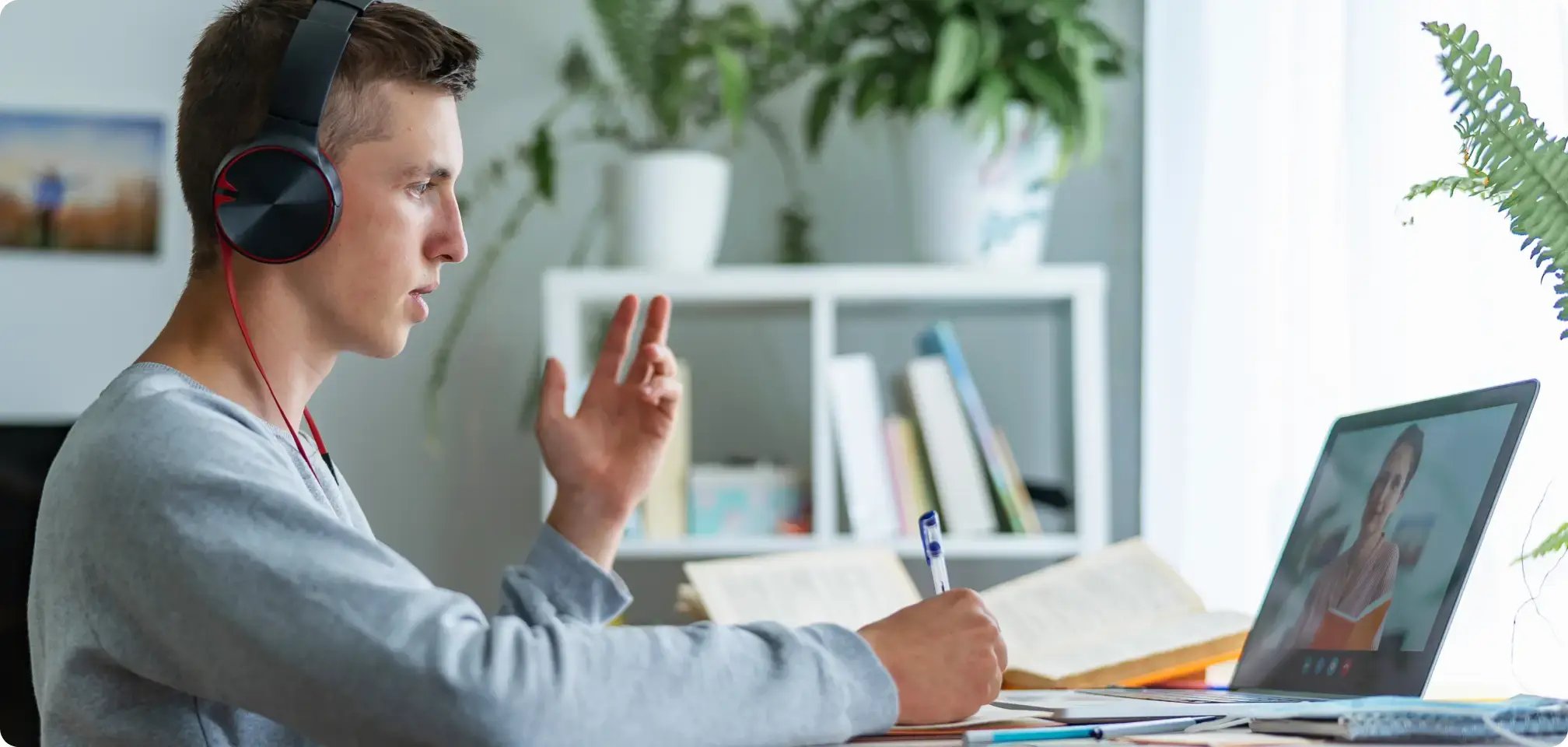 a young person applying for a job