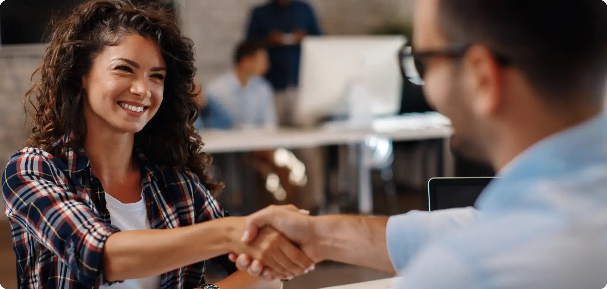 a teenager in an interview with employer