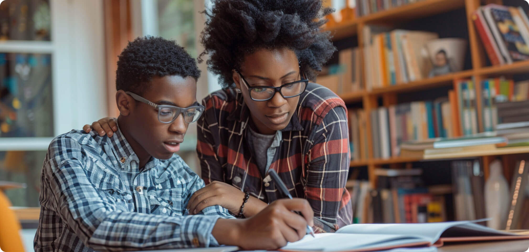 mother-son-study