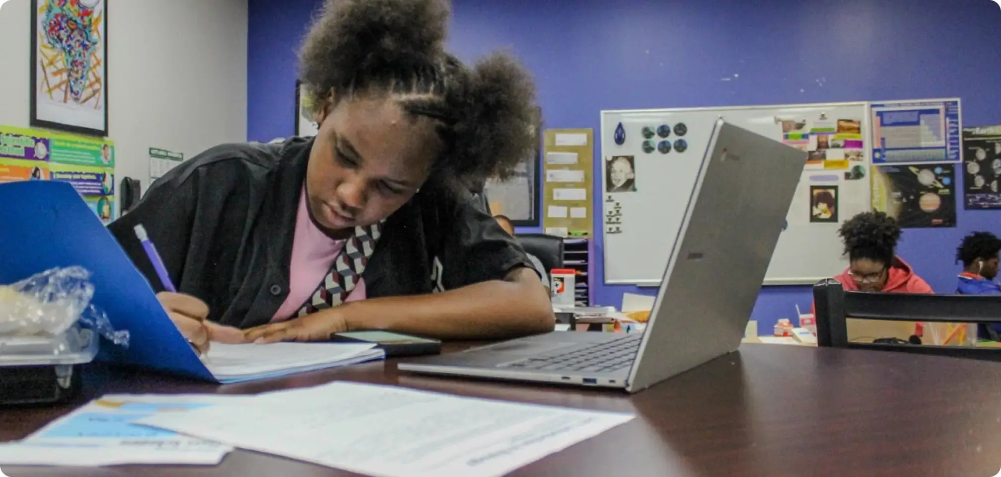 High school student thinking about motivation and future goals